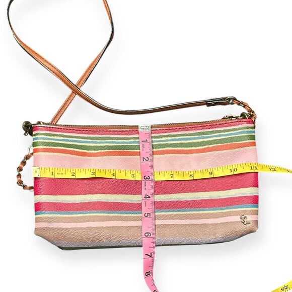 ELLIOTT LUCCA Multicolor Striped Leather Crossbody Bag - Picture 2 of 5